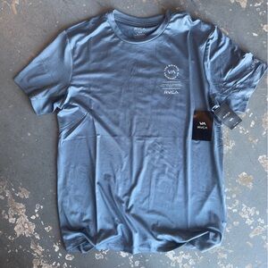 RVCA Men's Slate Blue Short Sleeve Tee